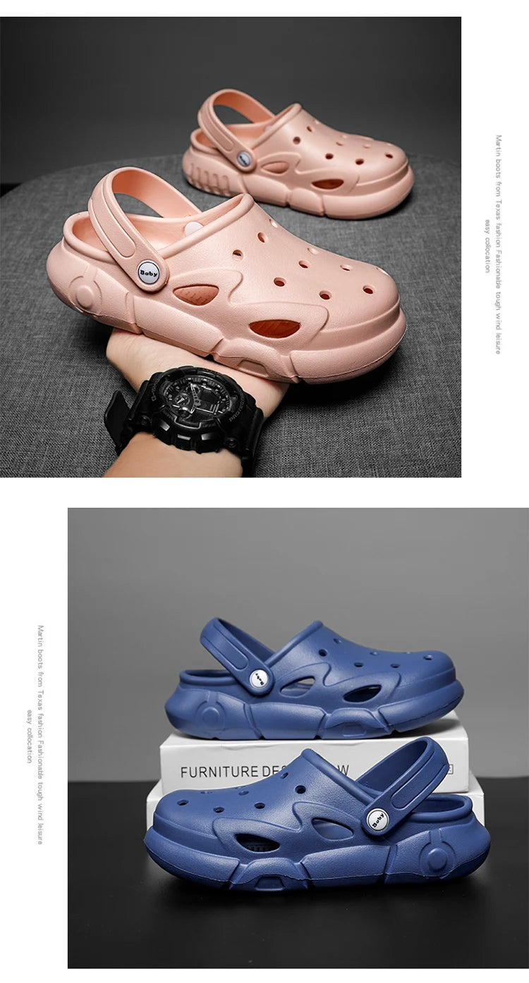 Kids Slippers Solid Soft Sandals Lightweight Comfortable Children Outdoor Garden Shoes Home Fashion Slides Orginal Summer Soft