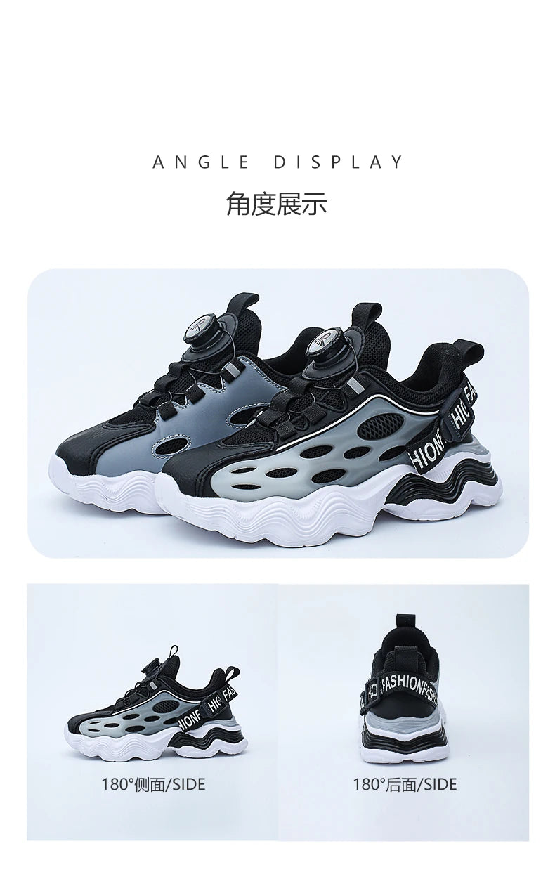 Kids Shoes for Boys Spring Summer 2025 New Casual Mesh Breathable Sneakers Platform Soft Comfortable Running Shoes for Children