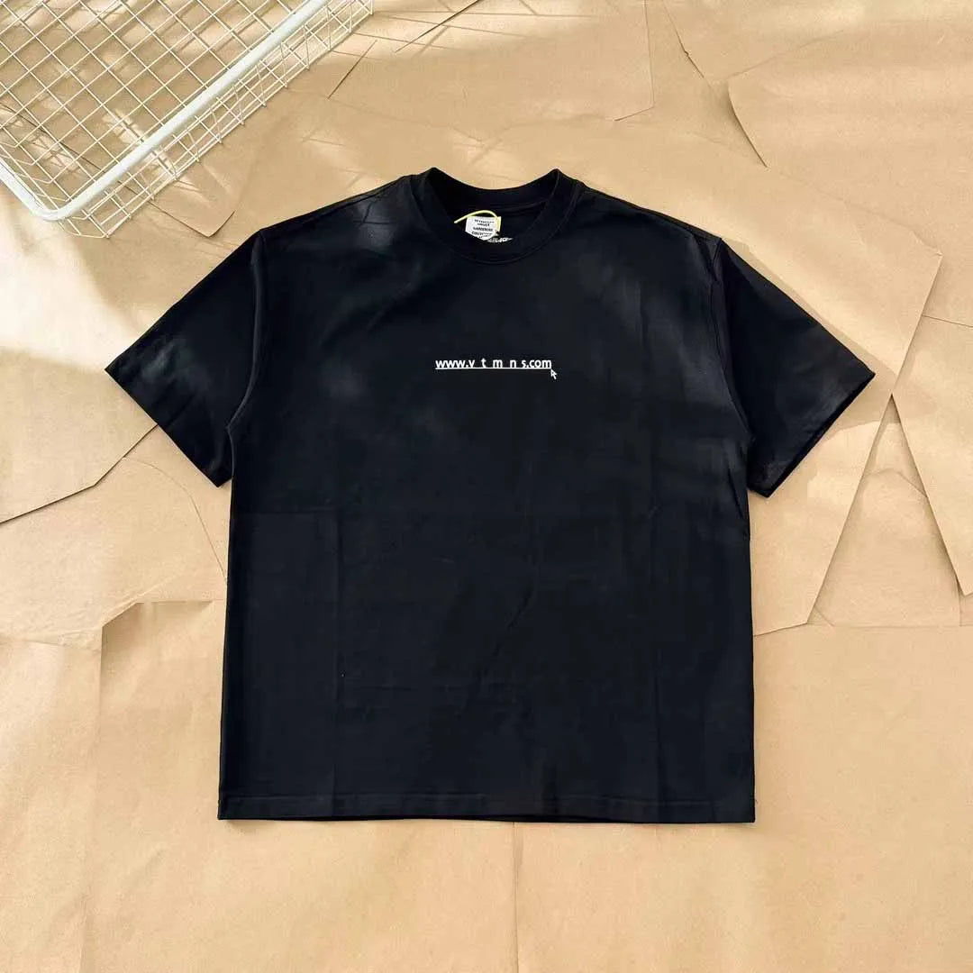 Top Grade LIMITED EDITIONS VT Logo Printed Women Men T shirts Tees Oversized Men Casual Cotton T shirt