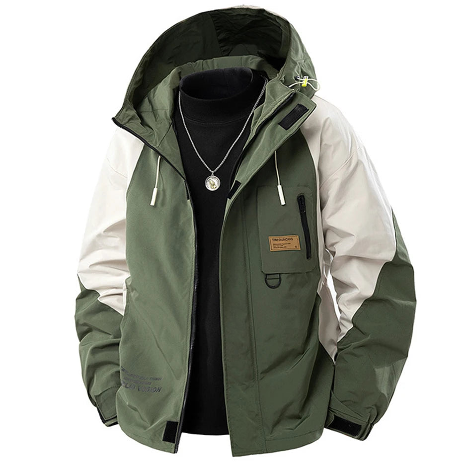 9XL Plus Size Men Jackets Hooded Windbreaker Spring Autumn Loose Casual Jackets for Male Big Size 7XL 8XL Outwear