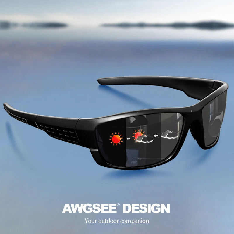 Polarized Sports Sunglasses – High-Quality UV400 for Fishing, Travel, Running & Driving with Color-Changing Lenses