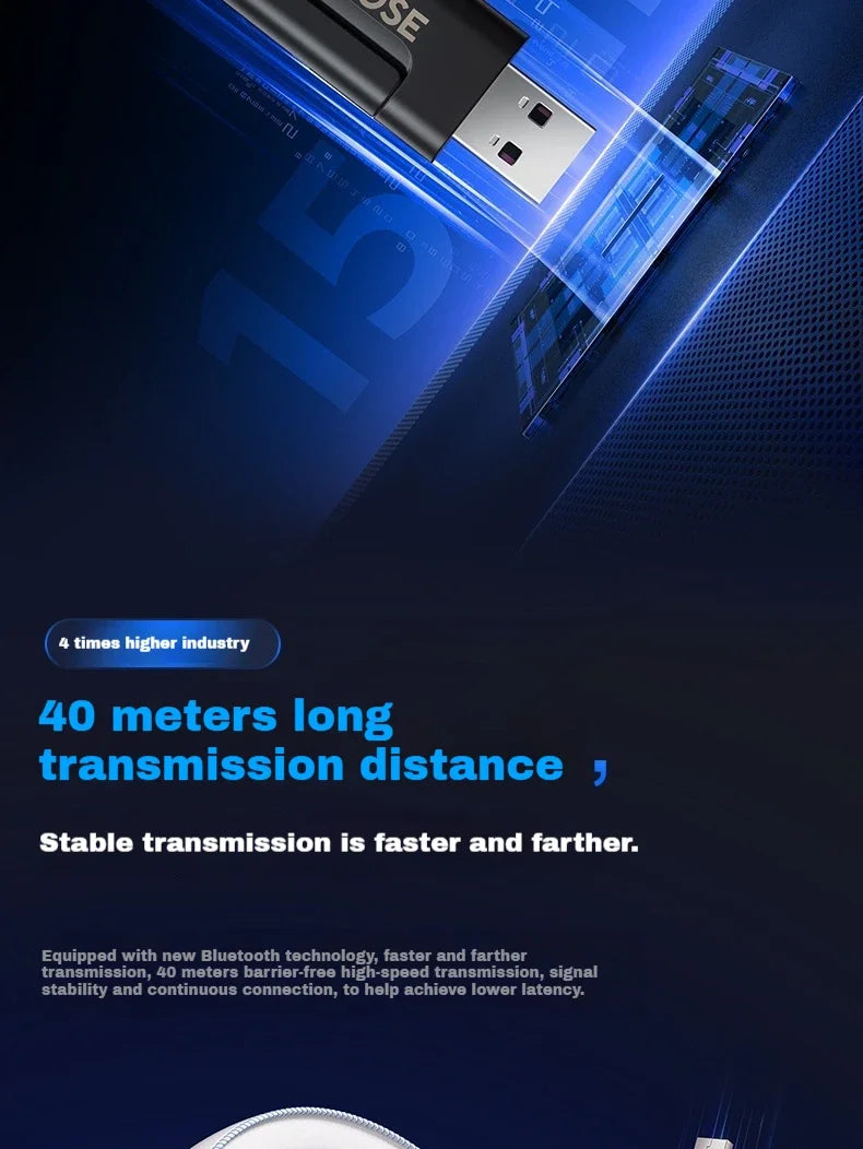 MCHOSE V9 Pro Wireless 3-Mode Headphones Esports Noise Reduction Mic Customizable Head-mounted Earphones for Music Gaming PC