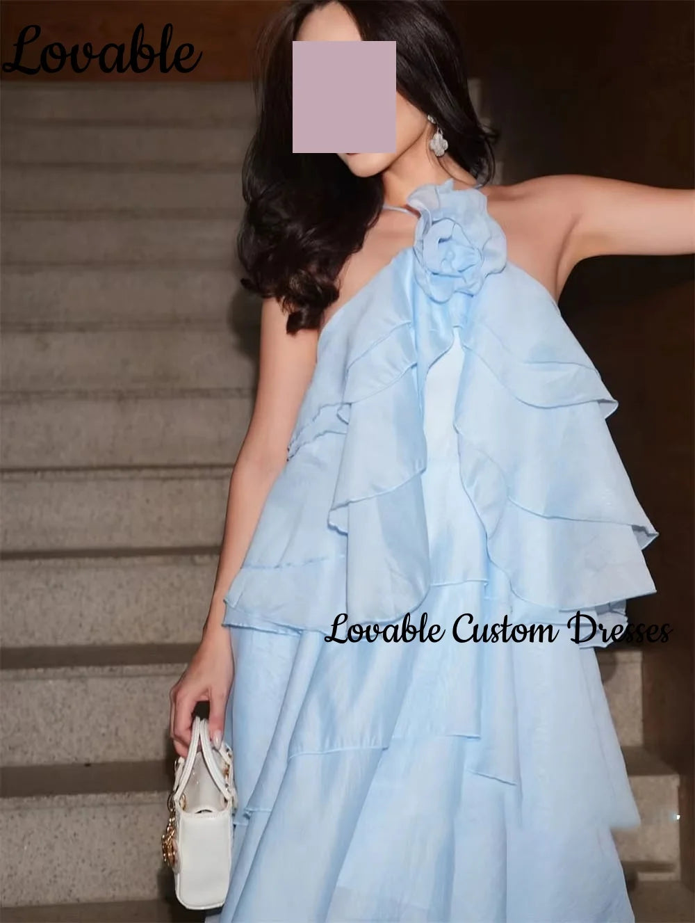 Women'S Evening Dresses Customize Column Halter Floor-Length Formal Occasion Dresses Ruffle Zipper Up Sleeveless Vestidos De Fes