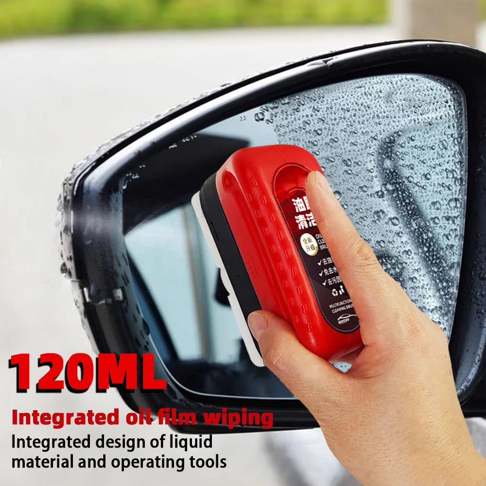 Car Glass Oil Film Remover Auto Detailing Powerful Glass Polishing Compound Windshield Cleaner Cleaning Brush Polish Car Tools