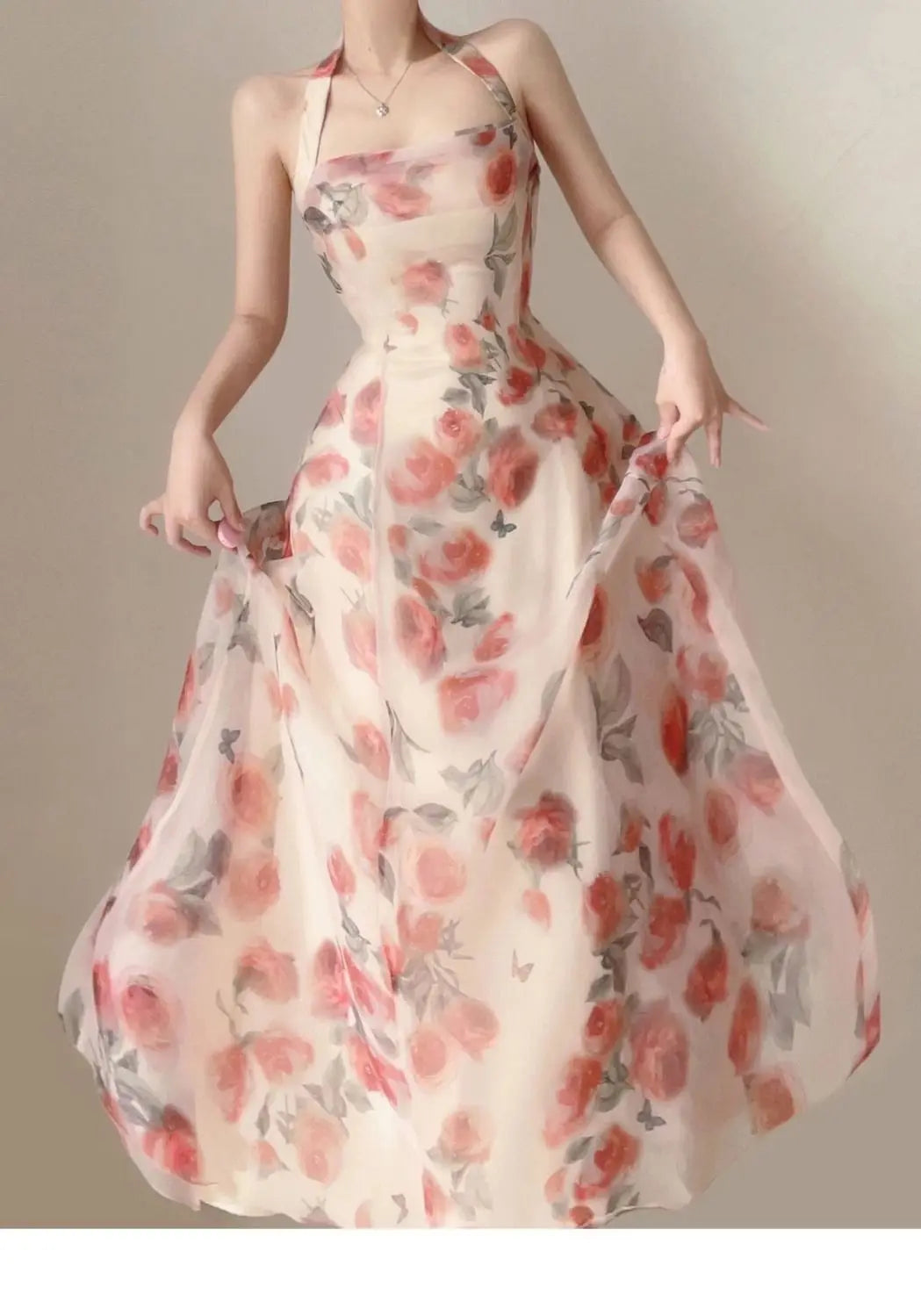 Long Dresses Womens Clothing French Elegant Party Dressess Female 2025 Summer New Fashion Versatile Beach Style Evening Dresses