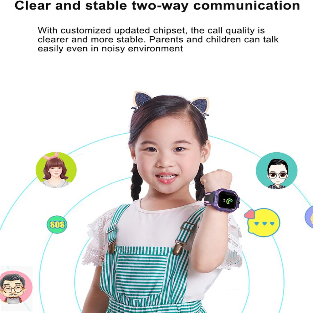 Smart Watch Kids 4g Sim Card SOS Tracker Call Phone Camera Voice Chat Photo Children Smartwatch Camera Boys Girls Birthday Gifts