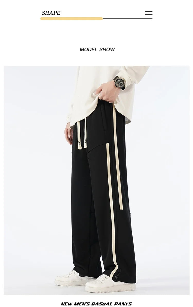 Big Tall Men Pants 200 Cm 190cm Extra Long Length Trouser Male  Straight Leg Sweatpants Winter Autumn Fleece Warm Lengthen 120cm