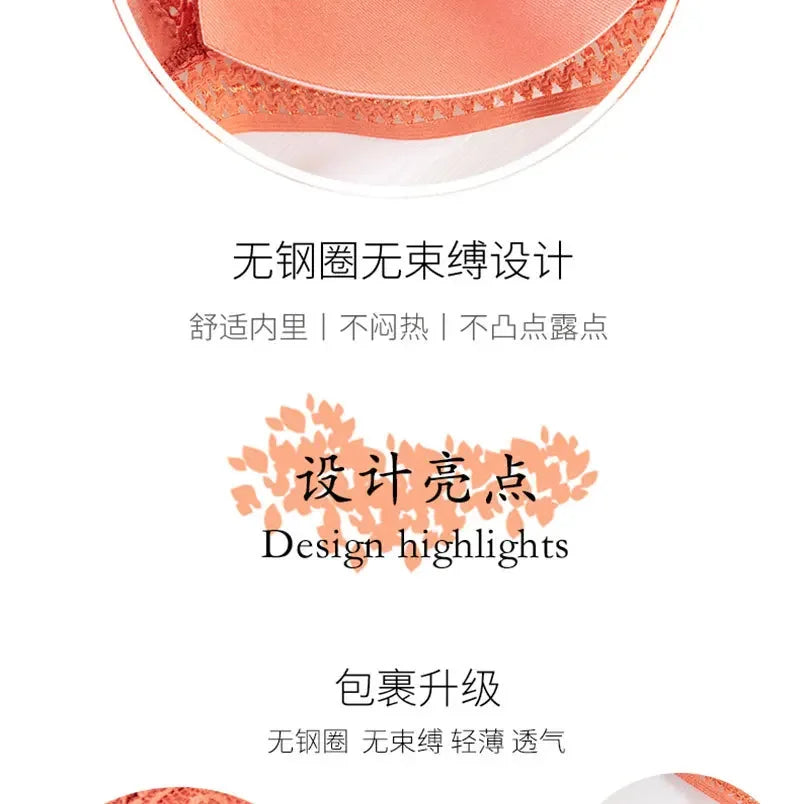 Women Bras Comfort Sport Bralette Underwear Sexy Seamless Lingerie Lace Backless Push Up Bra Corsets Top with Cups Ropa Mujer