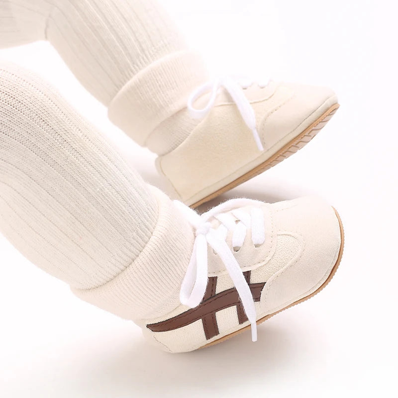 Spring and Autumn Baby Shoes for Boys and Girls 0-1 Years Old Shoes and Socks Do Not Drop Soft Bottom Anti Slip Sneakers 6-12M