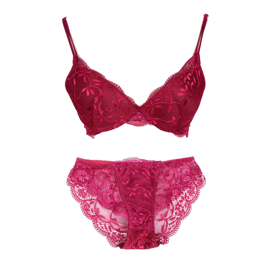 Women Bra Set Female Lace Sexy Underwear Lingerie Bra and Panty Set