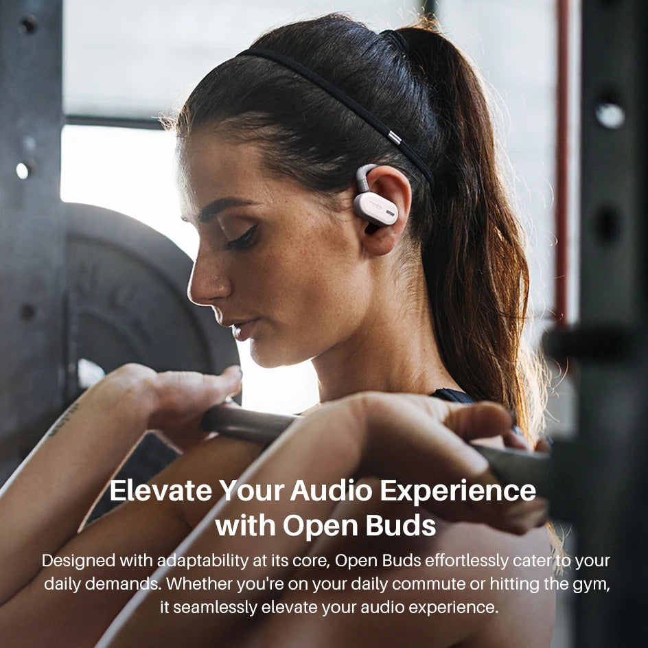 Refurbished TOZO Open Ear Hooks Headphones OWS Wireless Bluetooth 5.3 Earphones Earbuds Adjustable Music Sport HiFi Stereo Sound