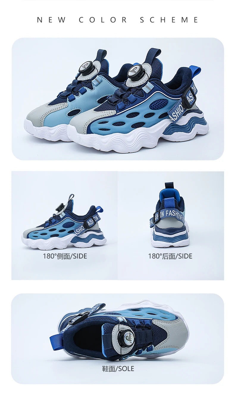 Kids Shoes for Boys Spring Summer 2025 New Casual Mesh Breathable Sneakers Platform Soft Comfortable Running Shoes for Children