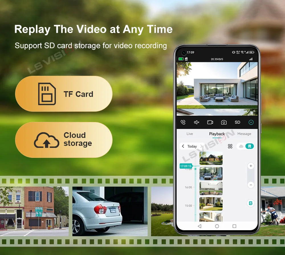 LS VISION 4G WiFi Solar Powered CCTV Camera AOV 7/24 Network Home Security AI Popular Outdoor Solar Network Camera