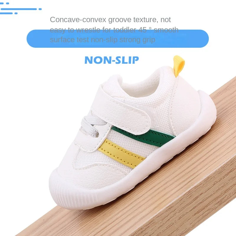 Baby Toddler Shoes Four Seasons Shoes 0 To 3 Years Old Baby Shoes Soft Bottom Non-slip Girls Boys Mesh Breathable Single Shoes