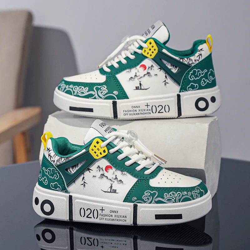 New Student Kids Board Shoes Fashion Boys Girls Leisure Walking Shoes Non-slip Comfortable Children Casual Sneakers Kids Flats