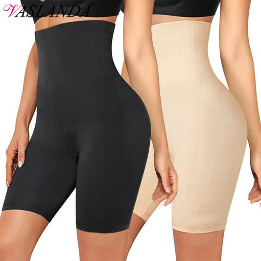Women Shapewear High Waist Shorts Tummy Slimming Body Shaper Waist Trainer Butt Lifter Seam-free Flat Belly Panties Weight Loss