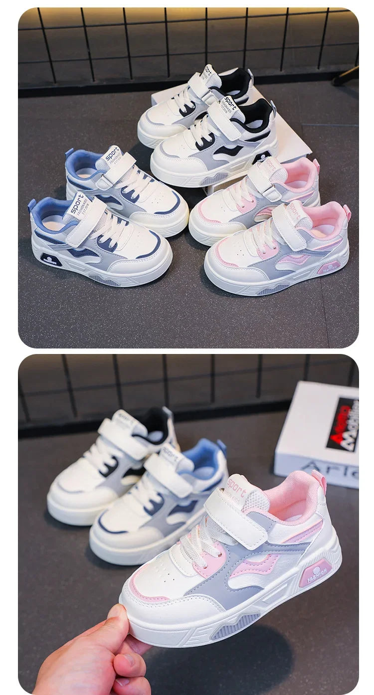 Children's Shoes for Girls and Boys Fashion Sneakers Kids' Soft-Soled Casual Shoes Student Sports Shoes Outdoor Walking Shoes