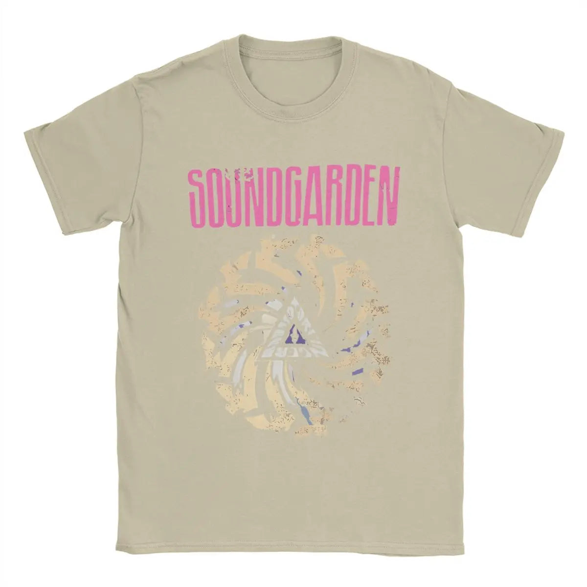 Soundgardens Band T Shirts for Men 100% Cotton Vintage T-Shirts Round Collar Tees Short Sleeve Clothes 6XL
