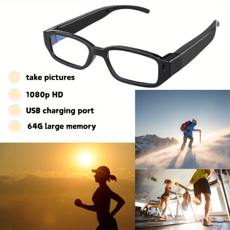 1pc Smart Glasses Camera 1080p Digital Video Recorder Camcorder Eye Protection DV SportsAction Camera Outdoor Sport Eyeglasses,