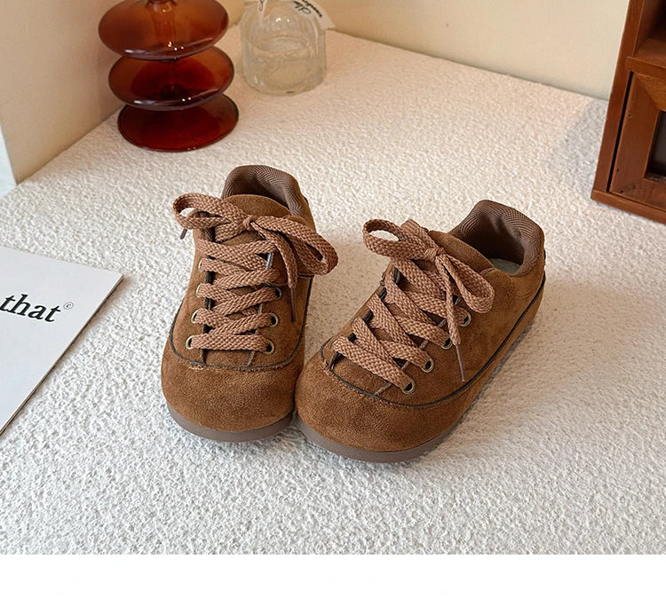 Kids Casual Sneakers for Girls 2025 New Autumn Toddler Walking Shoes Soft Sole Versatile Chic Kid School Outdoor Trainers Age4-6