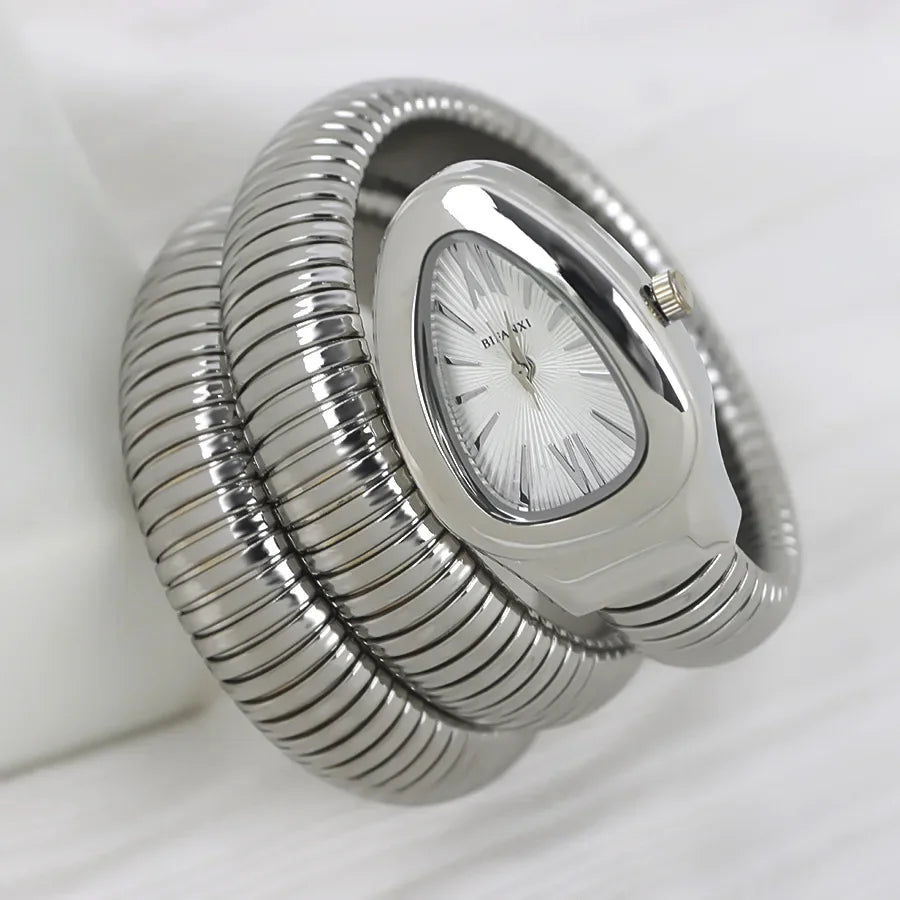 Unique Quartz Watches Women's Snake Gold Hot Sell Simple Classic Style Watch For Women Bling Luxury Ladies Watch Clock Relogio