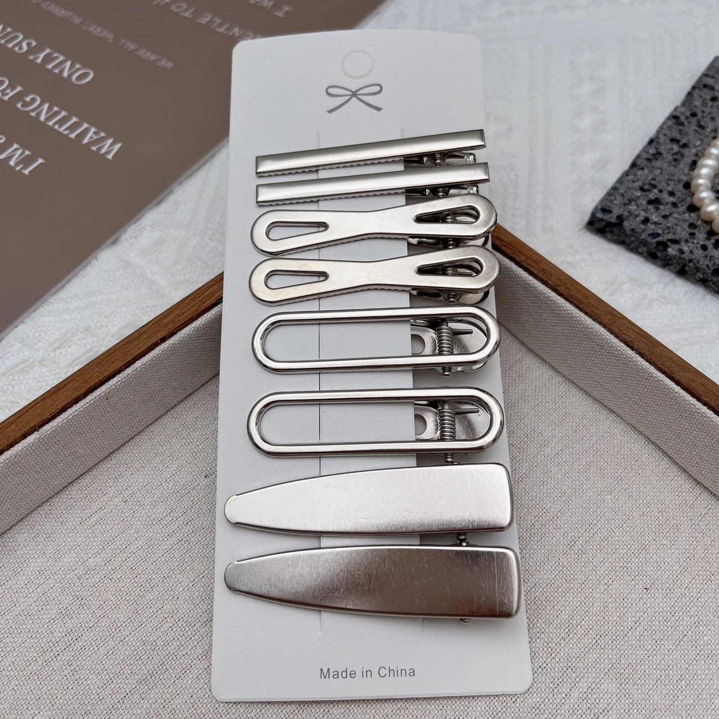 Sliver Metal Hair Clips Women Girls Y2K Duckbill Hairpin Personality Bangs Side Headwear Barrettes Hairclip Styling Accessories