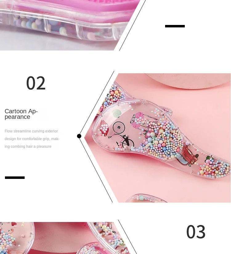 Cartoon Animal Baby Combs High Quality Anti-knot Hair Massager Kids Hair Brushes Hairdressing Comb for Children Adult Hair Care