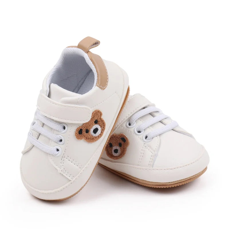 Baby Sneaker 0-9-18 Months Toddler Prewalking Shoes Sport Outdoor Style Spring and Autumn 2024 New Fashion TPR Sole PU BMB3134
