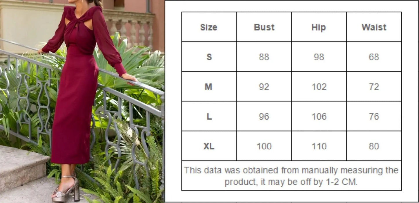 Women's Dresses Autumn Fashion Spliced Hollow Sexy Backless Solid Color Loose Long Sleeve Long Skirt Elegant Party Dress