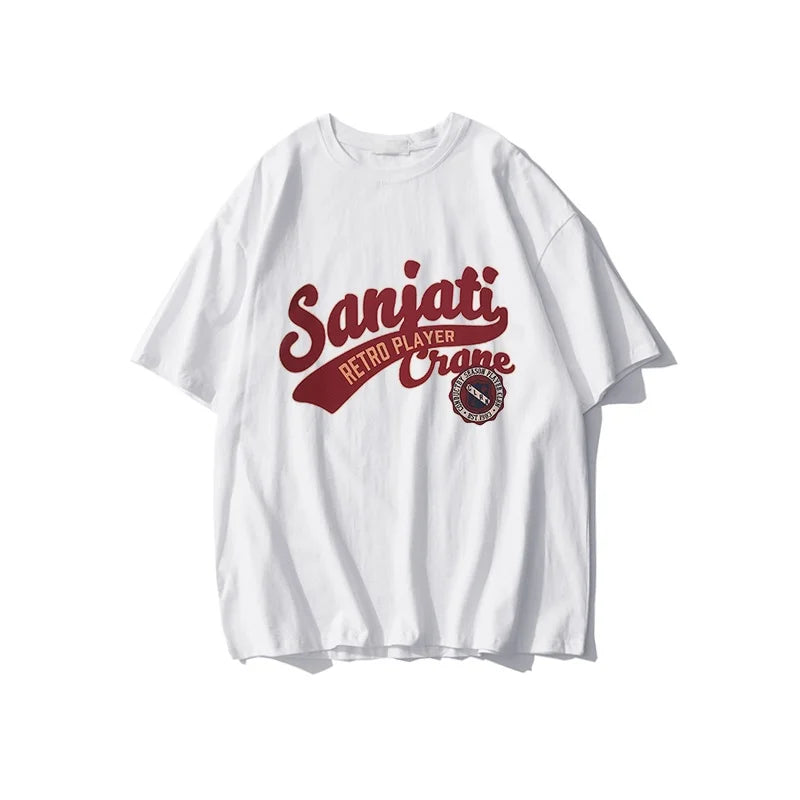 Women's Pure Cotton Short Sleeve T-shirt, National Fashion, Hip-Hop, Trendy Ins, Cool, Oversize, y2k top, Graphic Tshirts