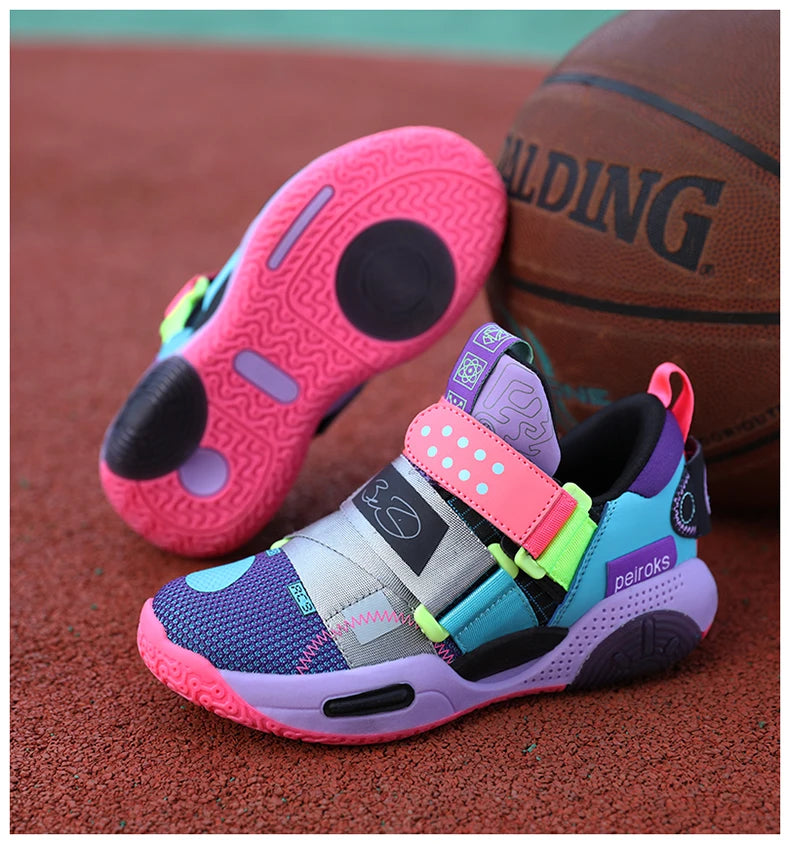 2025 New Children's Basketball Shoes For Boys Girls Non-slip Kids Sport Shoes Lightweight Outdoor Sneakers Trainers Footwear