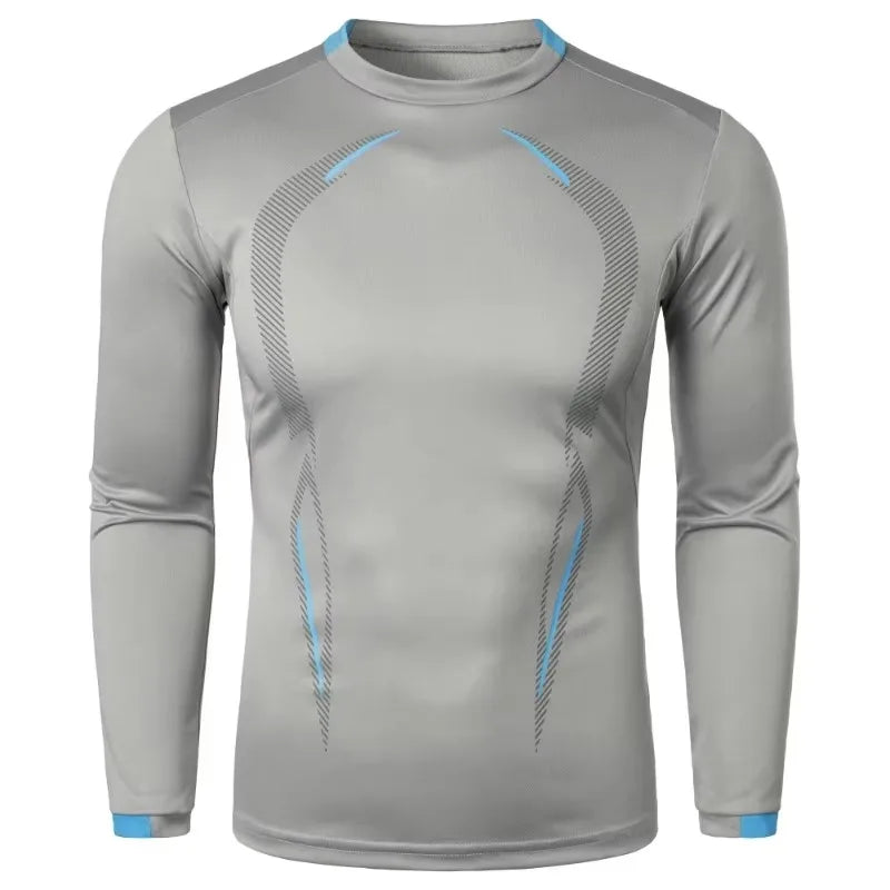 Men's Sports Training Long Sleeve Quick-dry T-shirt Fitness Lightweight cycling Streetwear Breathable Oversized T Shirts for Men