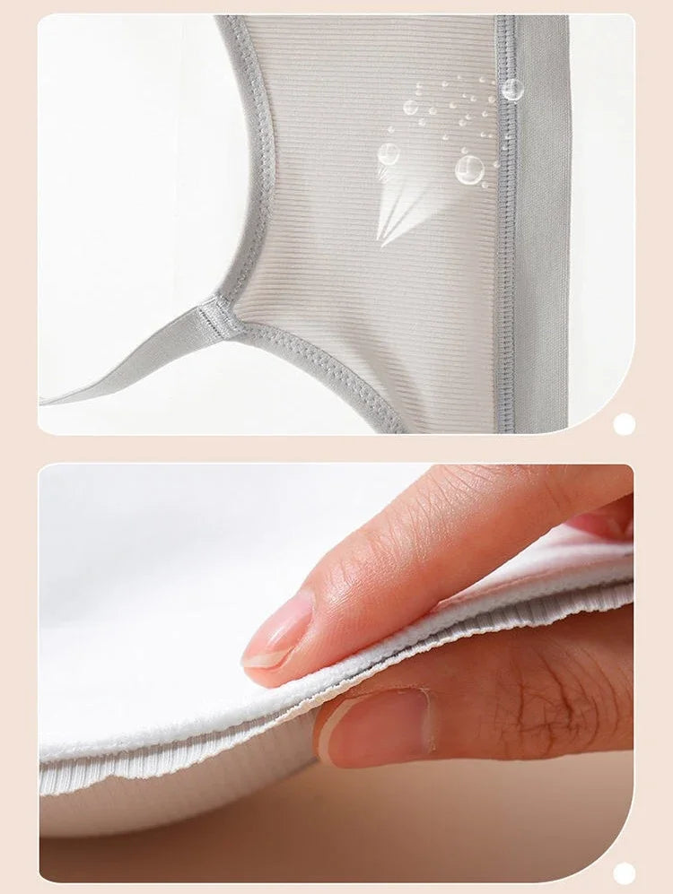 Women Push Up Bra Prevent Sagging Wire Free Bras Breathable Pads Underwear Adjustable Bralette Wireless Gathered Brassiere