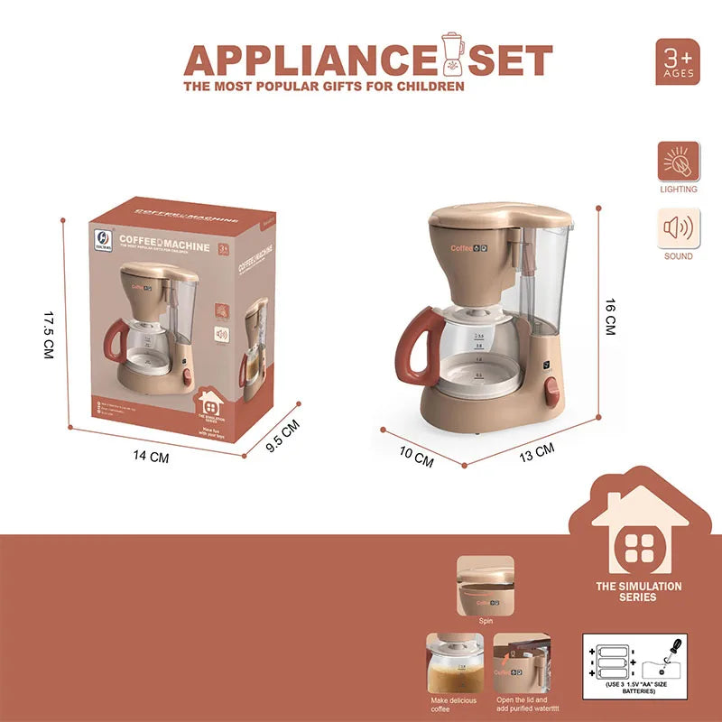 Kids Kitchen Toy Set Mini Simulation Household Appliances Toys for Children Pretend Play House Interactive Toys for Girls Boys