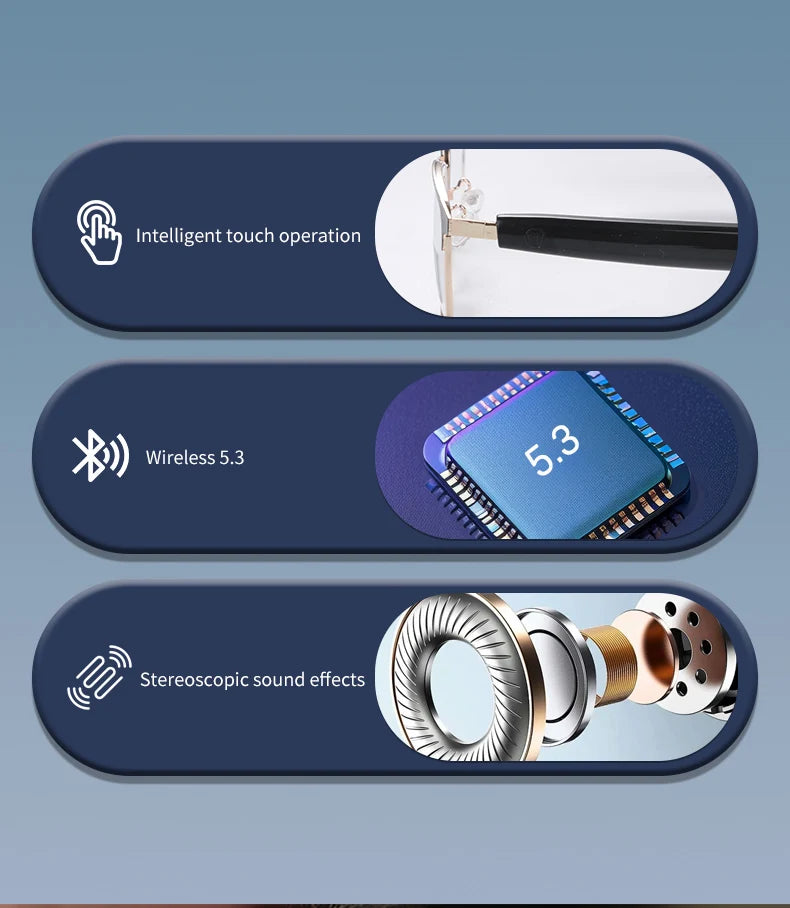 GS06 Upgrade Smart Glasses With Camera Video Recording AI Photo Recognition Bluetooth Call Translation Voice Assistant Glasses