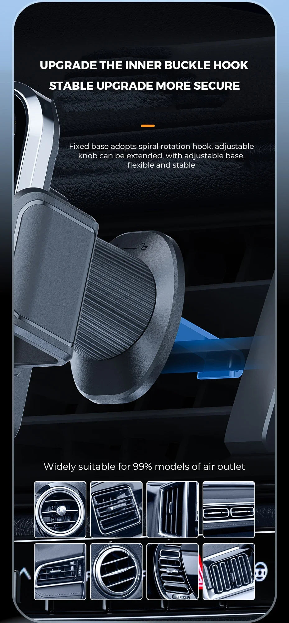 Wireless Car Charger, Fast Charging Phone Holder BothLin 3 in 1 Phone Mount Auto Clamping Car Accessories