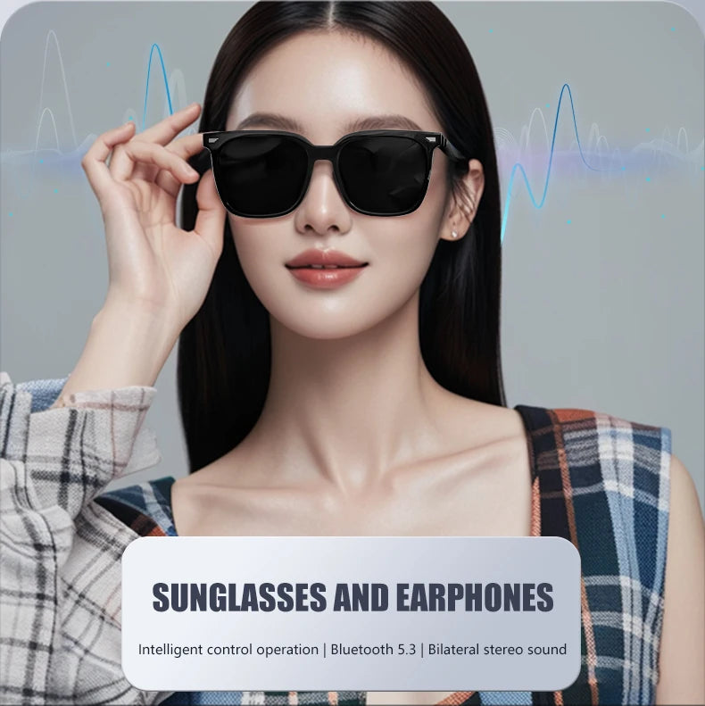 Smart Glasses With Automatic Adjustment Wireless Bluetooth Headset Outdoor Cycling Sunglasses Man Woman Waterproof Smart Glasses