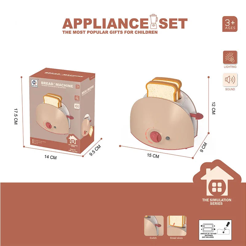 Kids Kitchen Toy Set Mini Simulation Household Appliances Toys for Children Pretend Play House Interactive Toys for Girls Boys