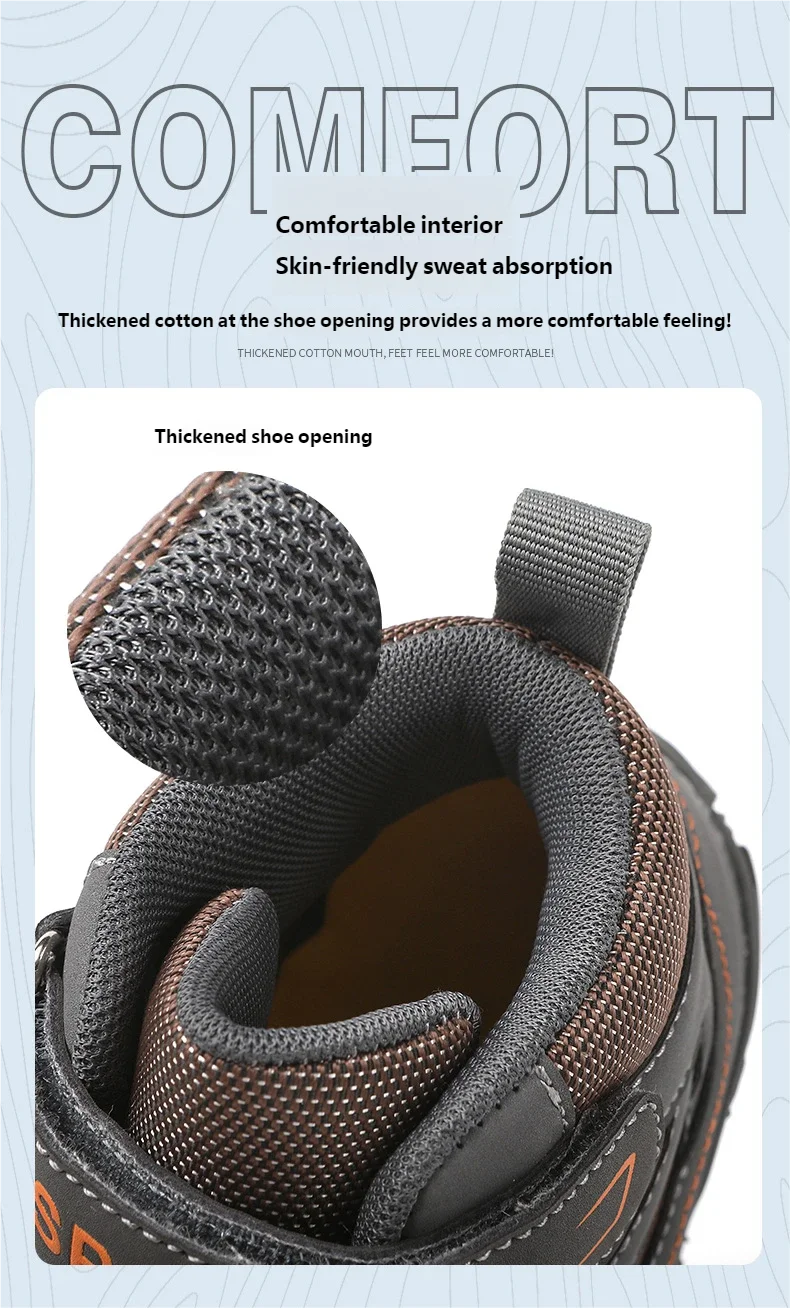 Kids Hiking Shoes Wide-toe High-top Autumn Winter Barefoot Wading Shoes Boys Girls Non-slip Stream Tracing Beach Sneakers