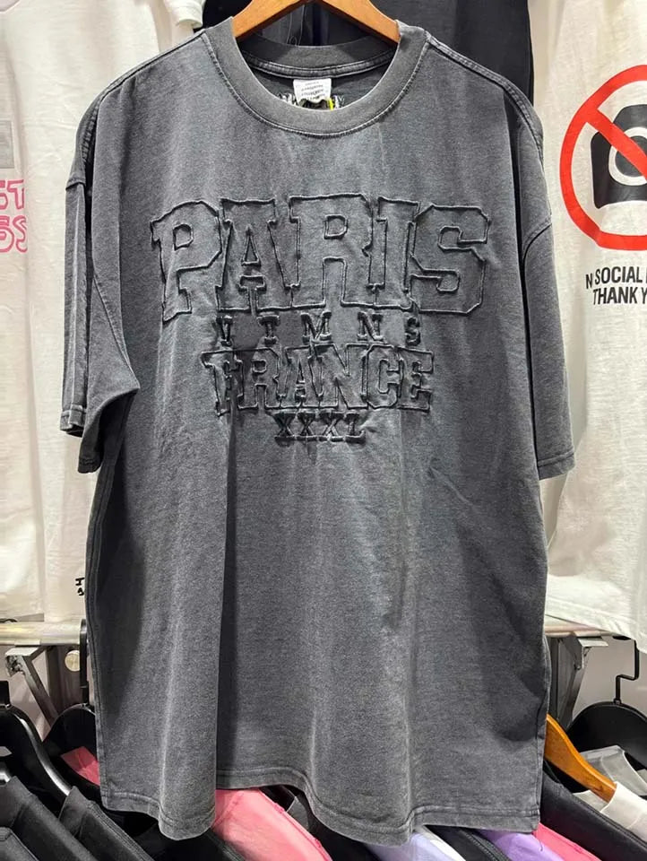 Top Grade LIMITED EDITIONS VT Logo Printed Women Men T shirts Tees Oversized Men Casual Cotton T shirt