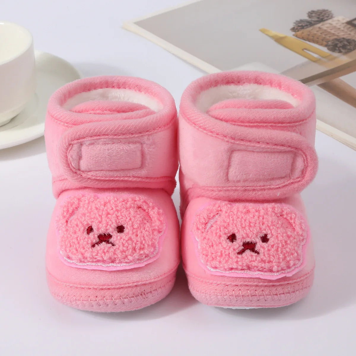 Cute Toddler Baby Shoes for Girls Boys 0-18Month First Walkers Winter Thick Warm Infant Baby Shoes Newborn Baby Girl Boy Shoes