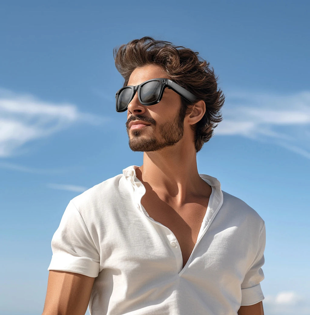 800W With Camera Smart Glasses Woman Video Recording AI Photo Recognition Eyewear Earphone Call Translation Voice Sunglasses Men