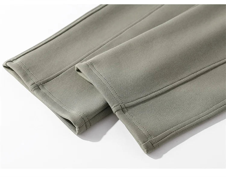 Big Size 10XL Men Pants Fleece Lined Jogger Trouser Male Plus Large 9XL 8XL Winter Autumn Bootcut Cuffed Elastic Sweatpant Loose