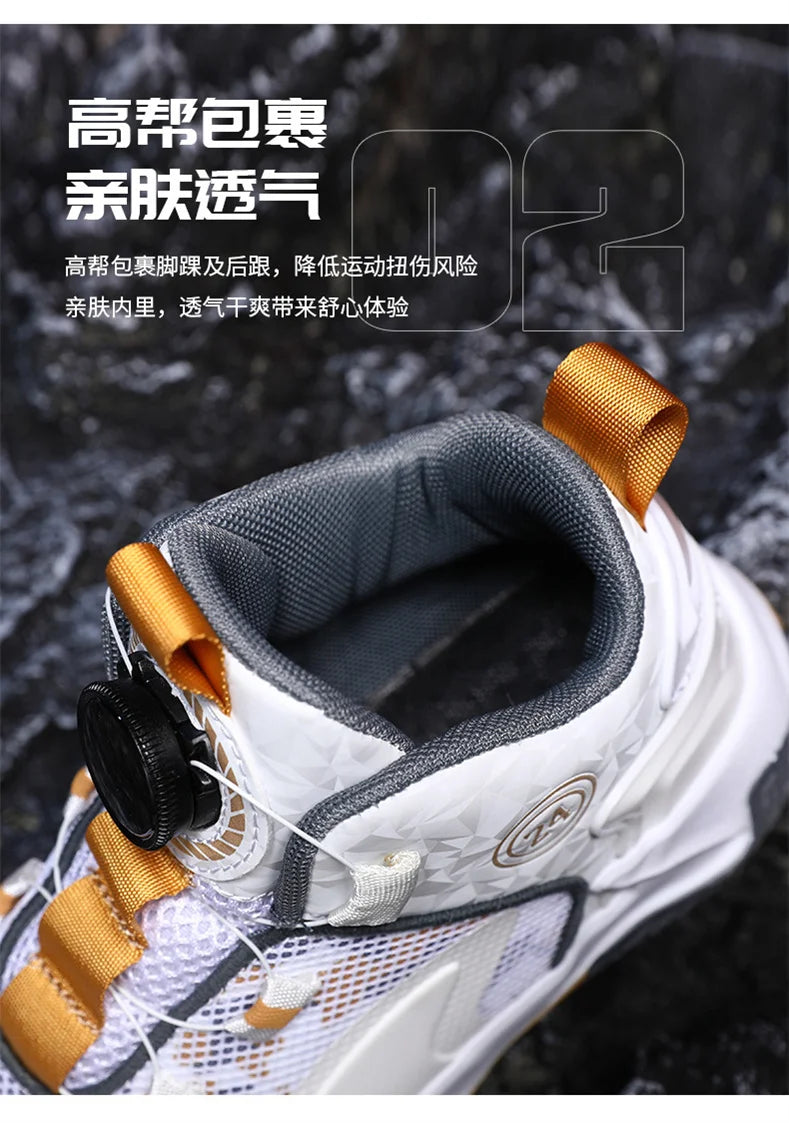 Kids Basketball Shoes Boys Sneakers Non-slip Child Trainer Basket Shoes Outdoor Children Sport Shoes