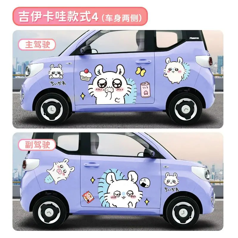Stickers Car Accessories Decorate Hachi ware Usagi Car Accessories Gift