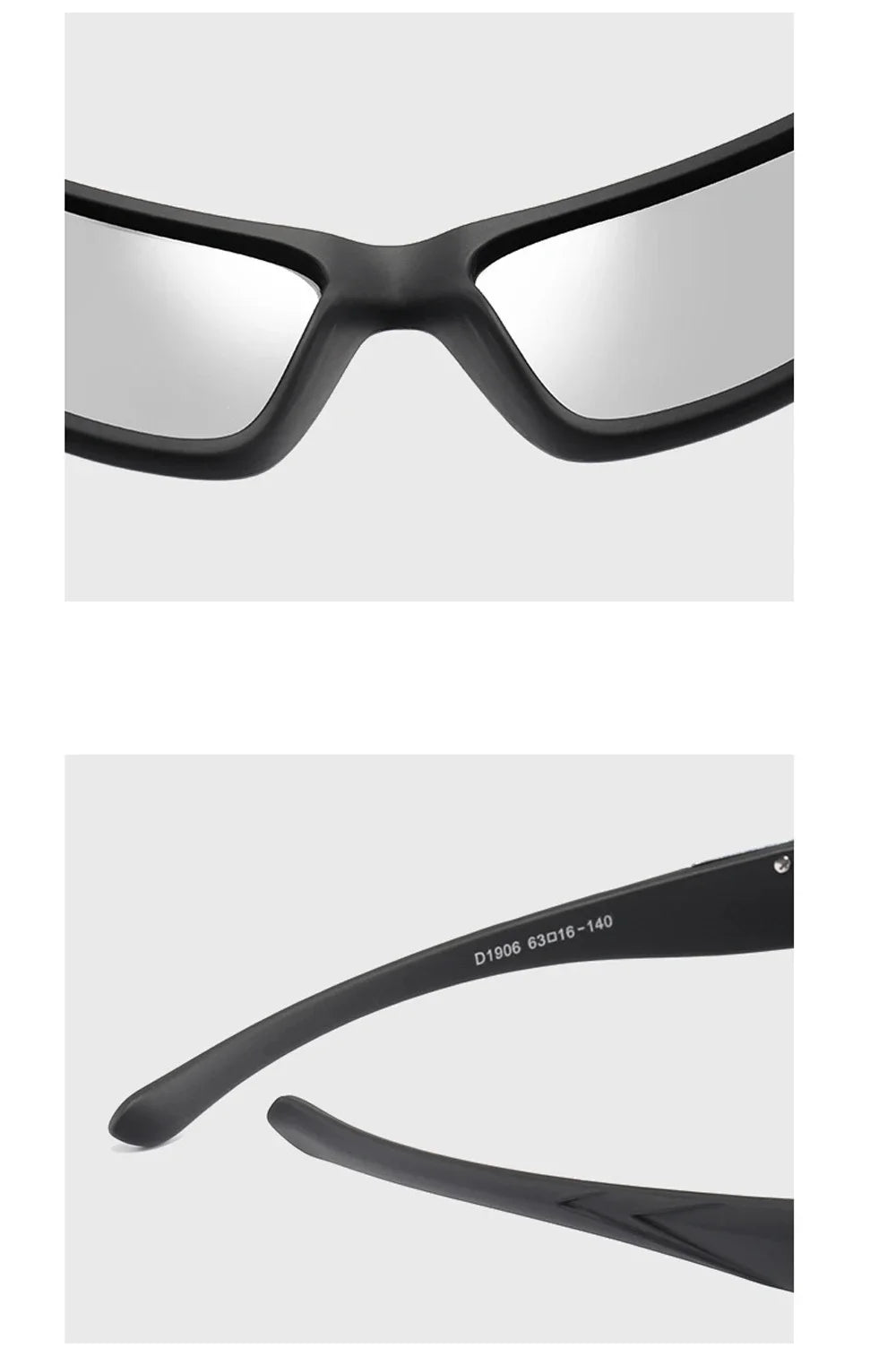 Polarized Sunglasses for Driving: Men's Fashion Square Frame Travel Eyewear