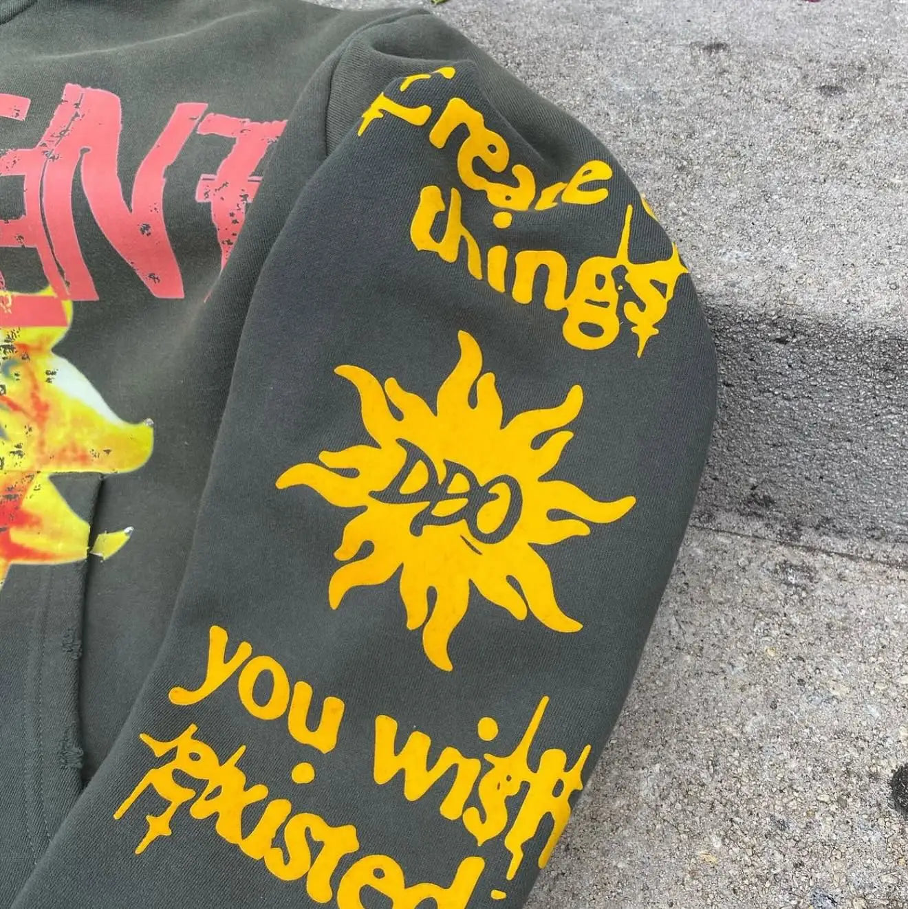 Y2K Gothic Graffiti Print Zip Up Hoodies for Women's Grunge Vintage Sweatshirt Harajuku Japanese Aesthetic Men Jackets