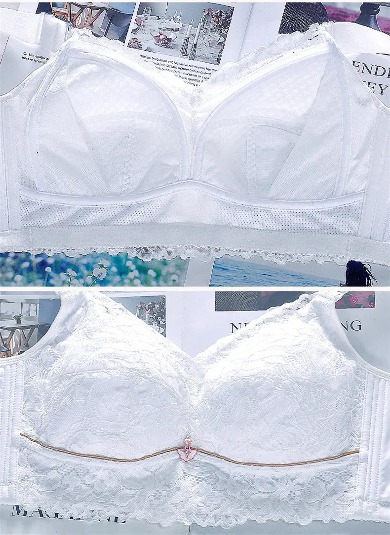 Women's Bra Female Lingerie Lace Bra Women Underwear Push Up Bra Backless Bra Embroidery Bras for Women Big Size Sexy Bra Tops