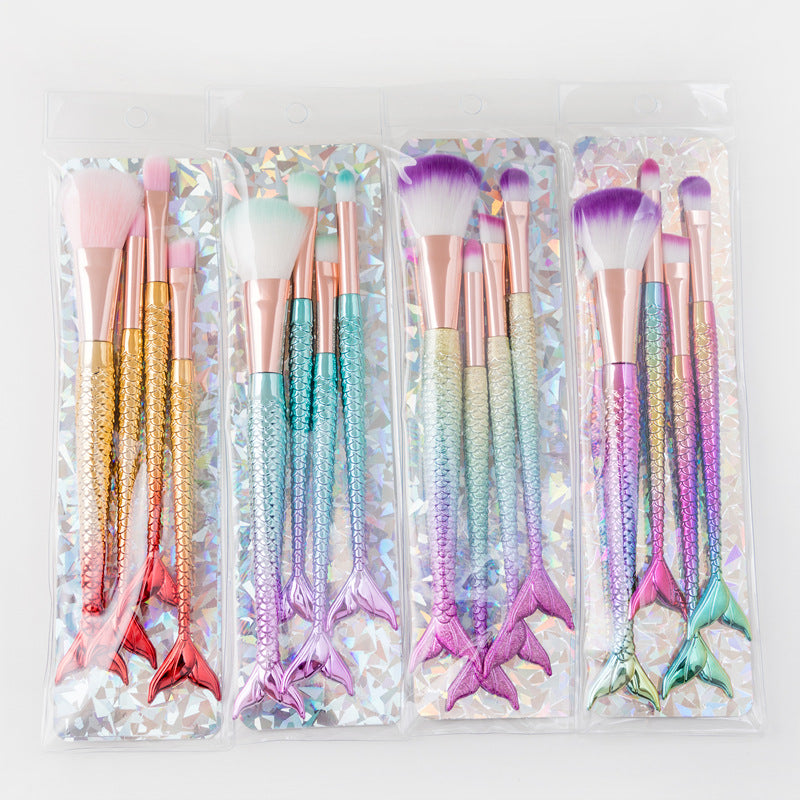 Four-piece Suit Mermaid Makeup Brush