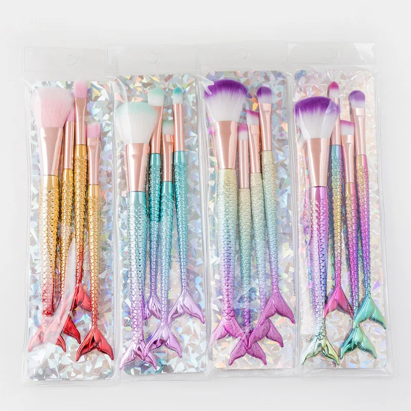 Four-piece Suit Mermaid Makeup Brush